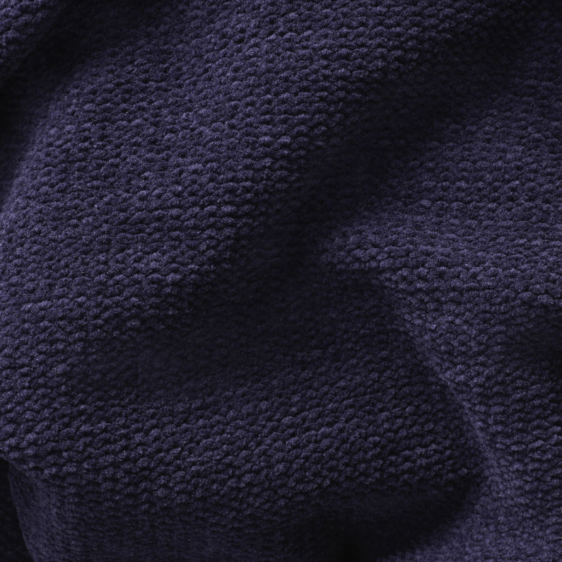 G-STAR® Cable Turtle Knitted Sweater Dark blue fabric shot