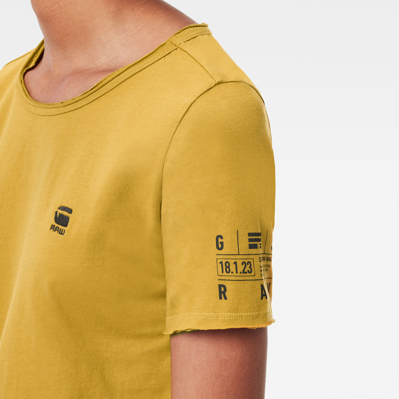 G-Star RAW® Mysid Optic Slim Top C Green detail shot