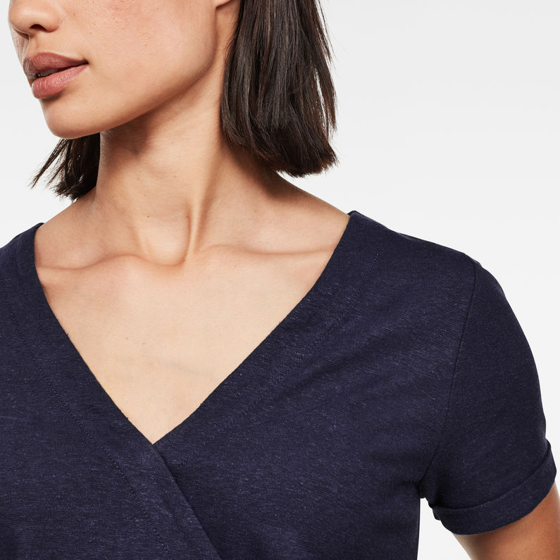 G-Star RAW® Mix jumpsuit Dunkelblau detail shot