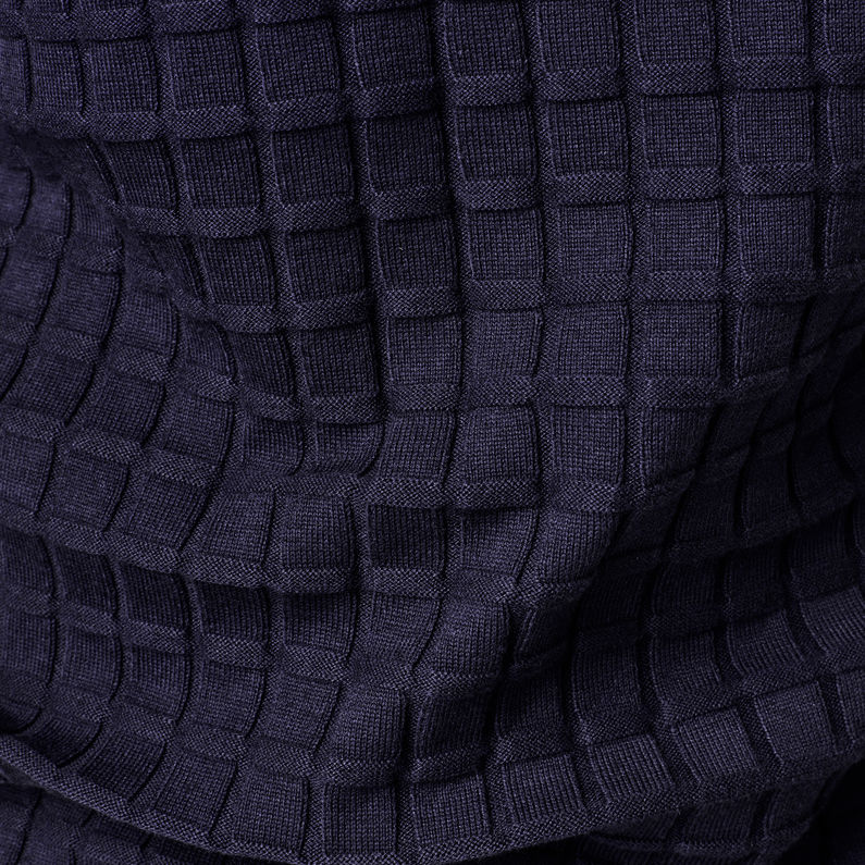 G-STAR® Core Table Knitted Sweater Dark blue fabric shot