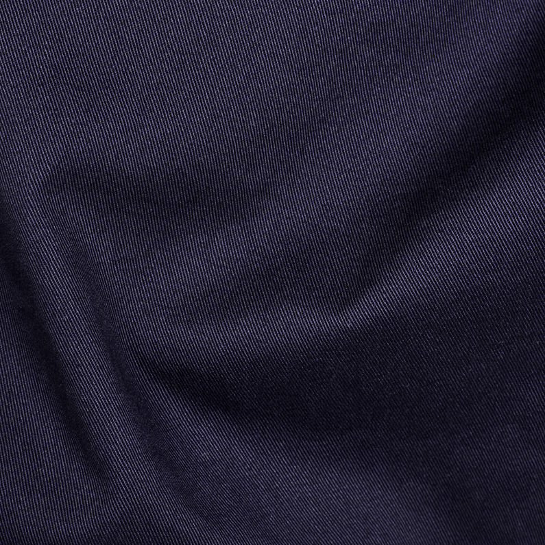 G-Star RAW® Pantalon Tedie Ultra High Straight Ripped Edge Ankle Bleu foncé fabric shot