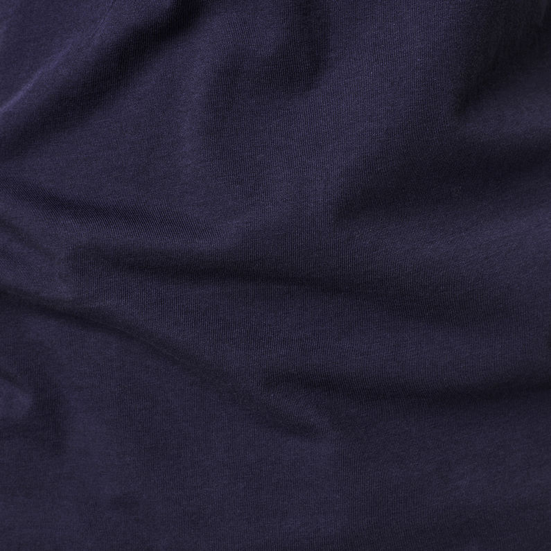 G-Star RAW® Text GR Slim T-Shirt Donkerblauw fabric shot