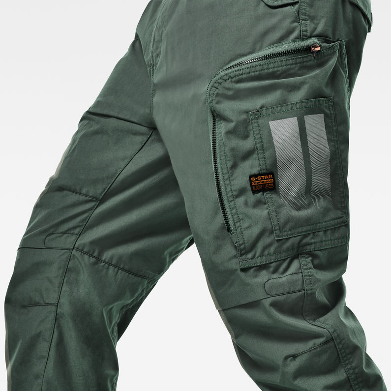 G-Star RAW® Flight Cargo Relaxed Tapered Cuffed Hose Grün detail shot