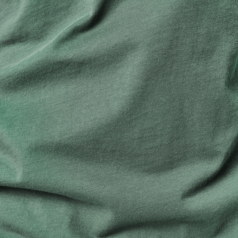 G-Star RAW® Reinforced Reflective Raw. Logo T-Shirt Green fabric shot