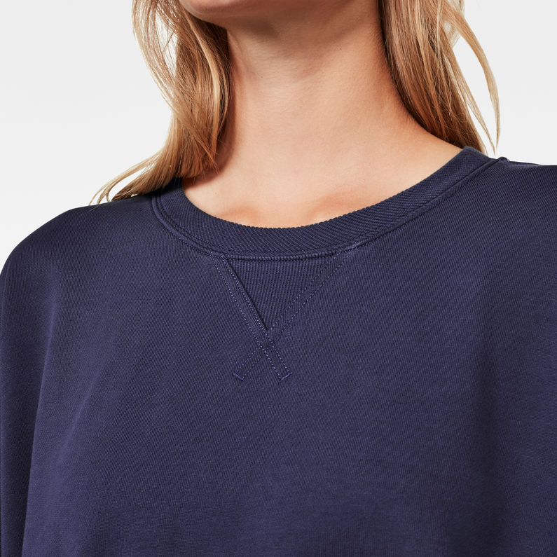 G-Star RAW® Graphic Oversized Sweater Midden blauw detail shot