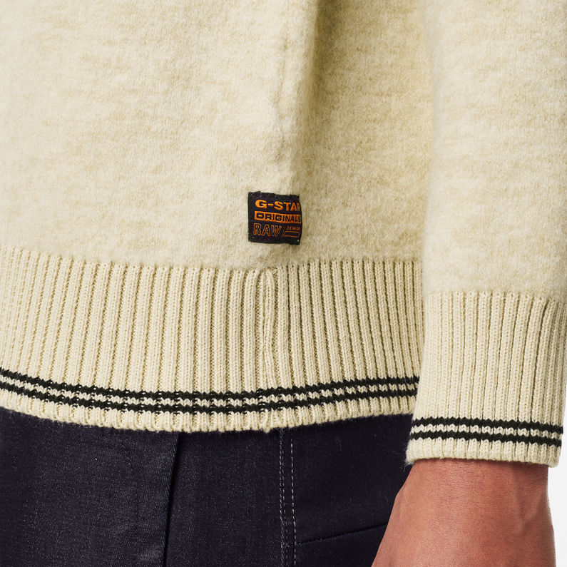 G-Star RAW® Pull College GR R Loose Knitted Beige detail shot