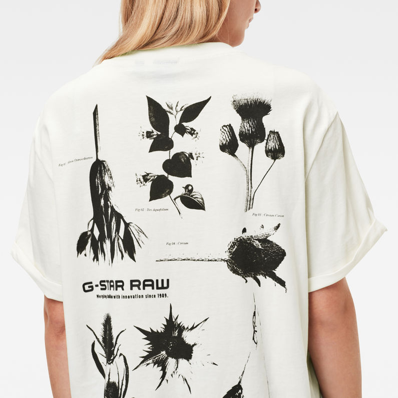 G-Star RAW® Haut Thistle GR Lash Fem Loose Blanc detail shot