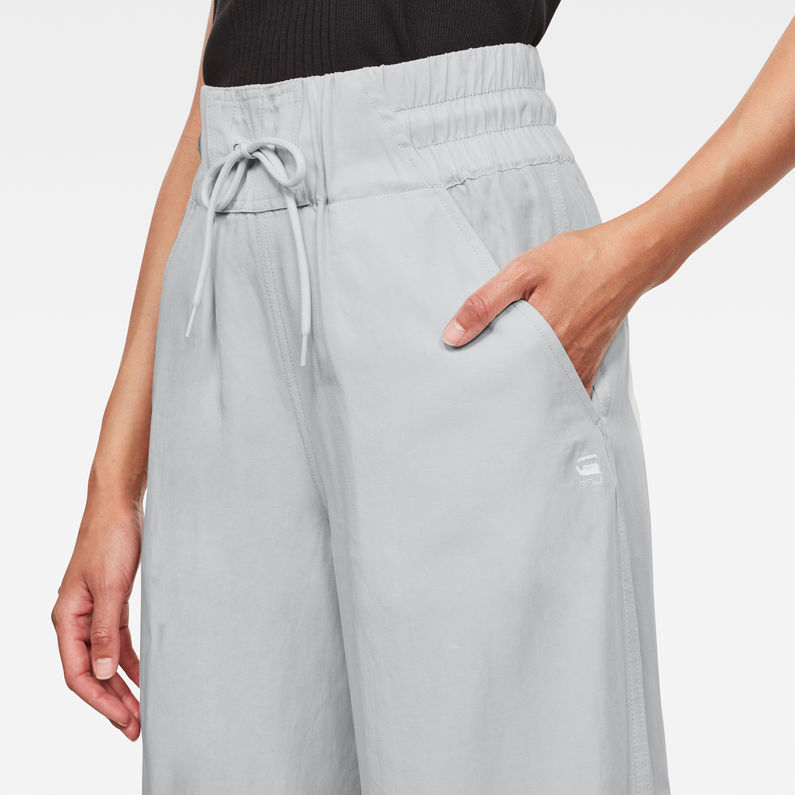 G-STAR® High Waist Culotte Hose Grau detail shot
