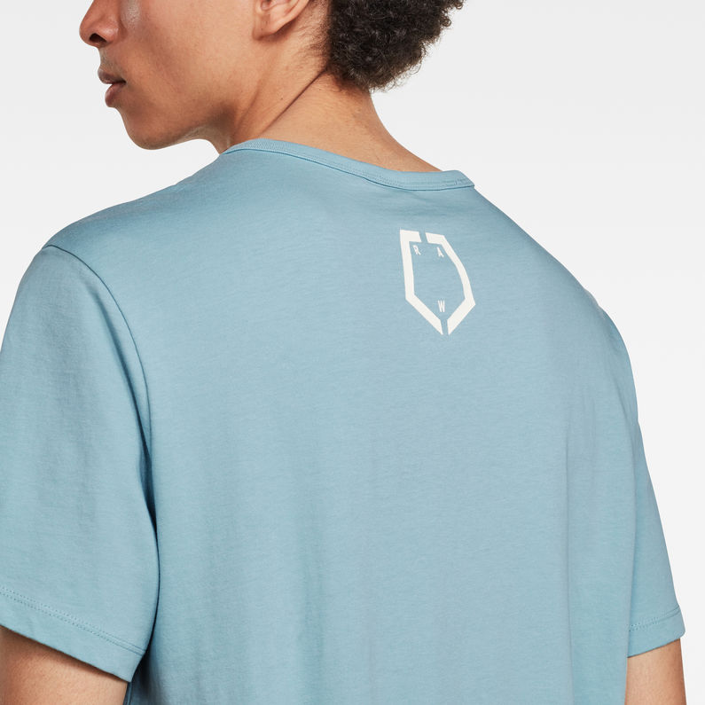 G-Star RAW® Flag Graphic T-Shirt Light blue detail shot