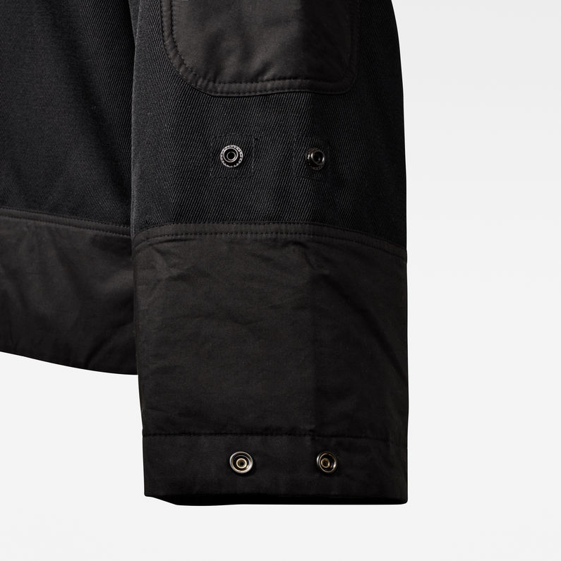 G-Star RAW® E Hooded Overshirt ブラック detail shot