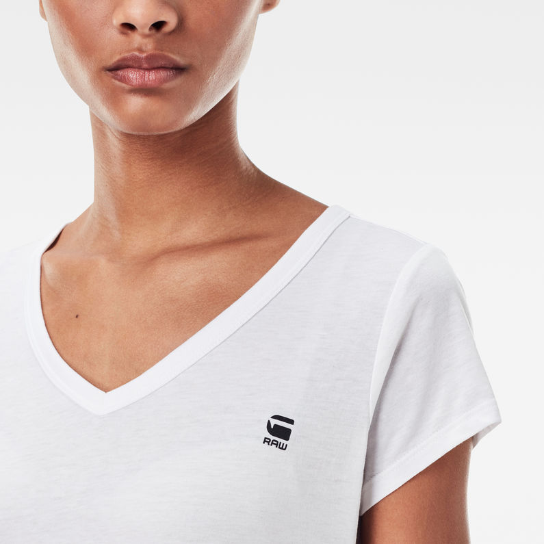 G-Star RAW® Eyben Slim T-Shirt White detail shot