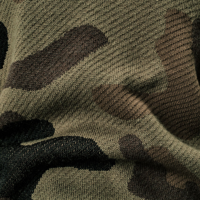 Camo Jacquard Knitted Jacket | Multi color | G-Star RAW® SE
