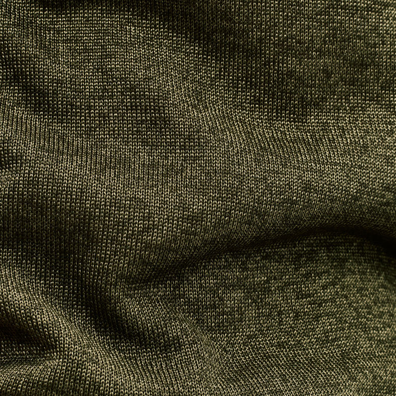 G-Star RAW® Stokyr Turtle Slim Knit Green fabric shot