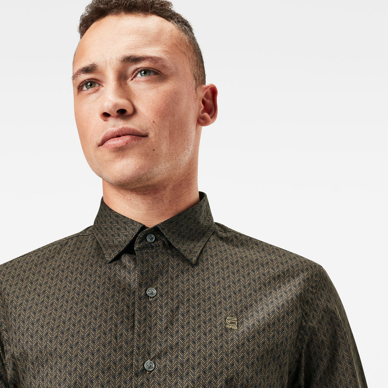 G-Star RAW® Camisa Dressed Super Slim Marrón