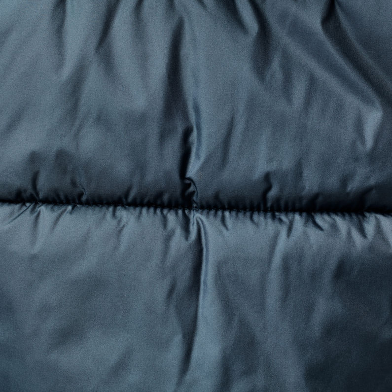 G-Star RAW® Meefic Hooded Padded Jacke Mittelblau fabric shot