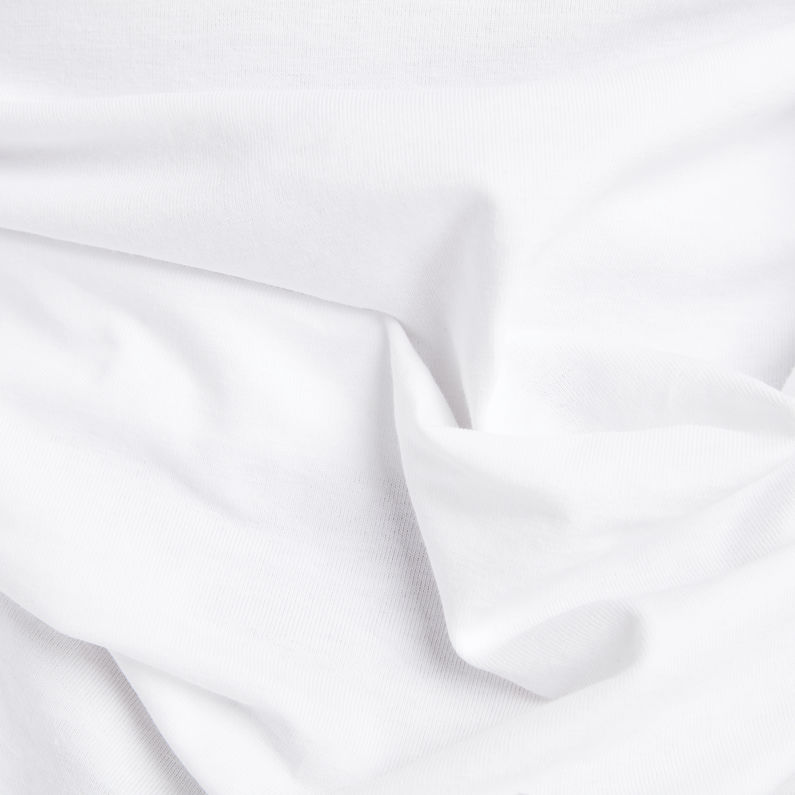 G-Star RAW® Basic Round Neck T-Shirt White fabric shot