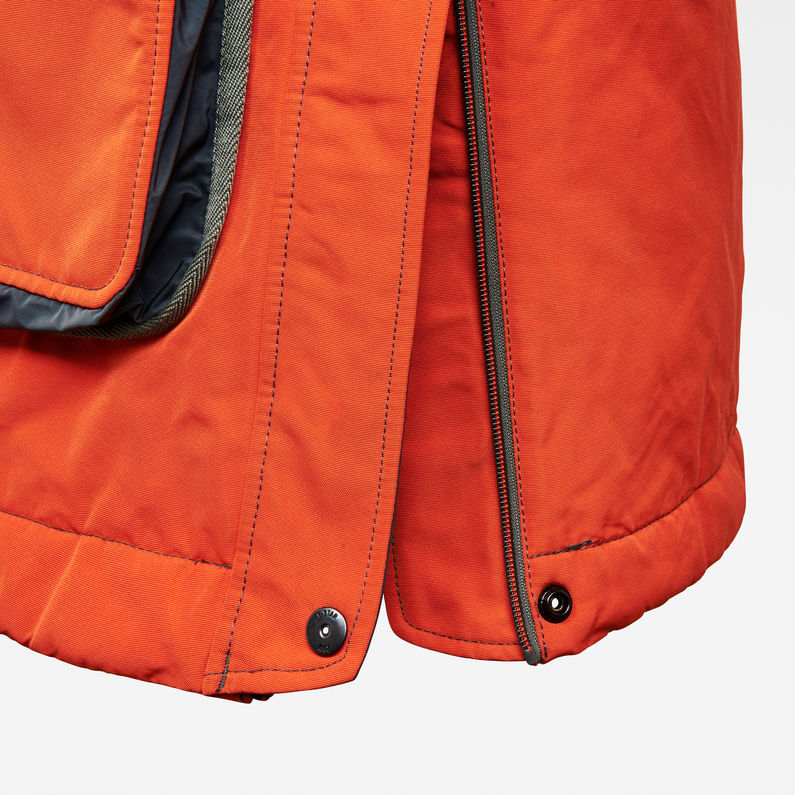 G-STAR® Parka E Luggage Naranja detail shot