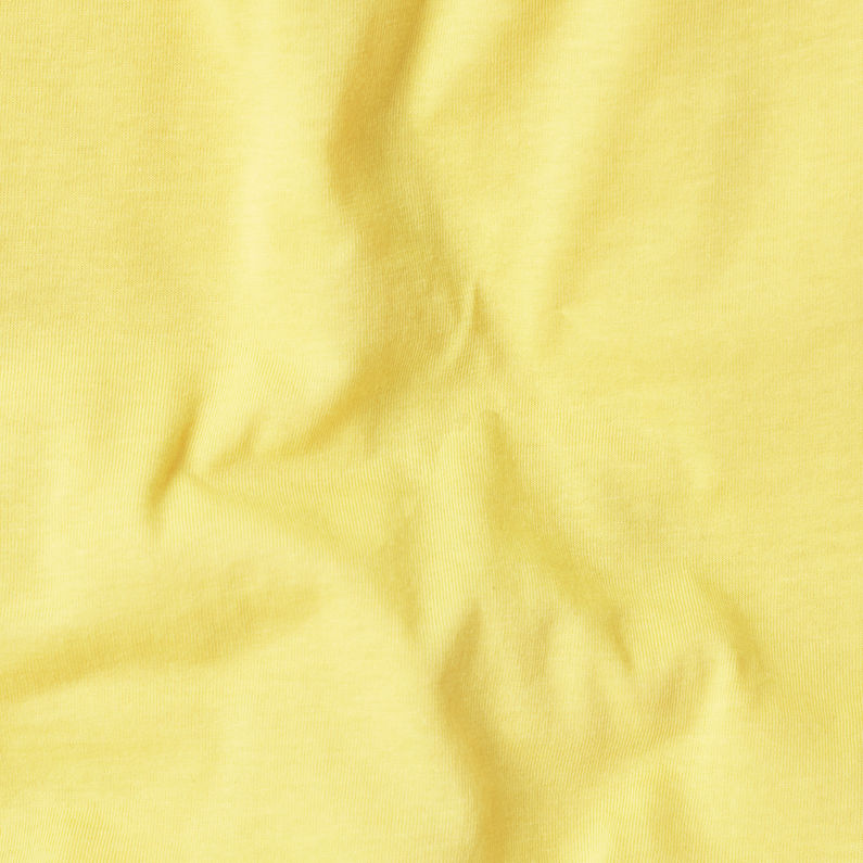 G-Star RAW® Eyben Slim V-Hals Top Geel fabric shot