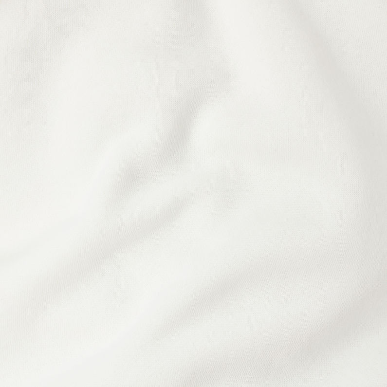 G-Star RAW® Sweat Premium Core Blanc fabric shot