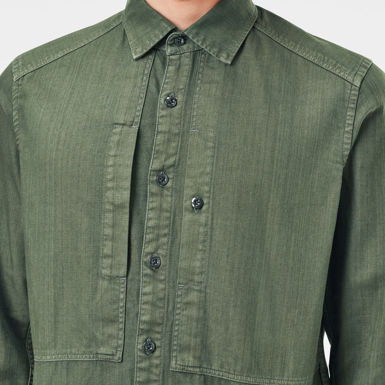 G-Star RAW® Panelled Pocket Slim Shirt Groen
