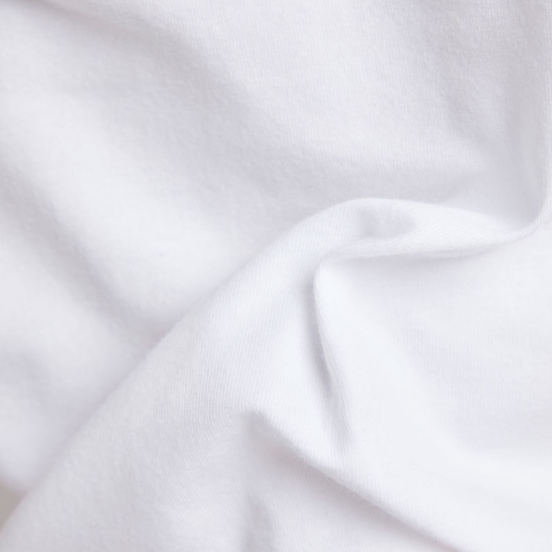 G-Star RAW® Slim Base T-Shirt Weiß fabric shot