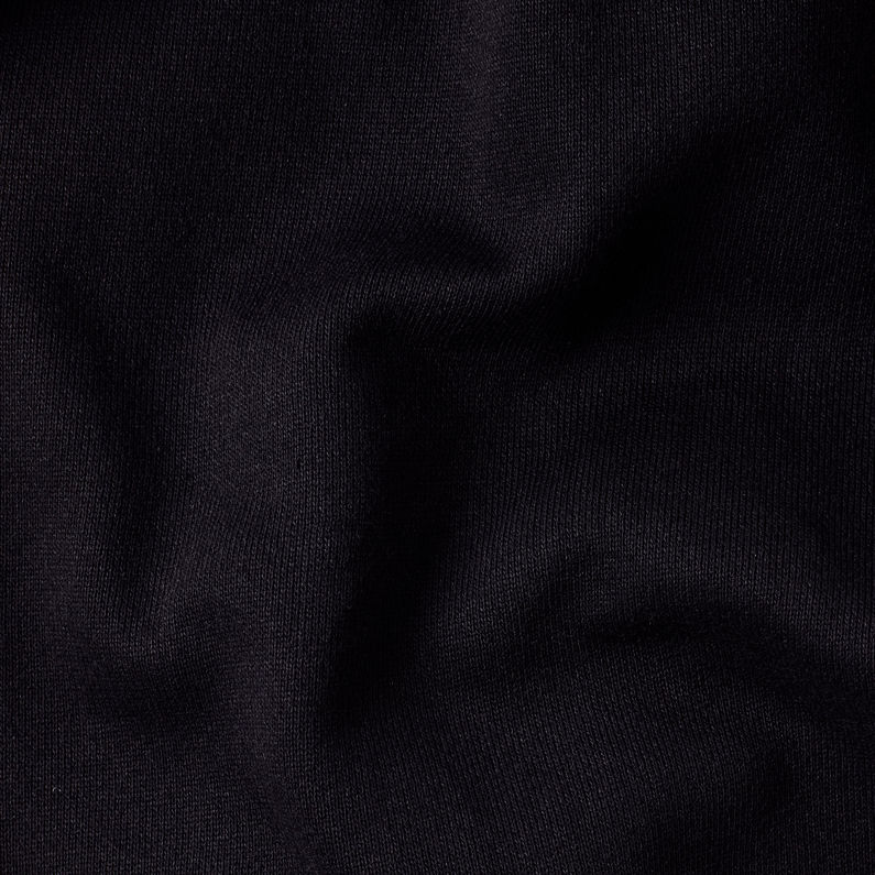 G-Star RAW® Baseball Zip Through Sweater Black fabric shot