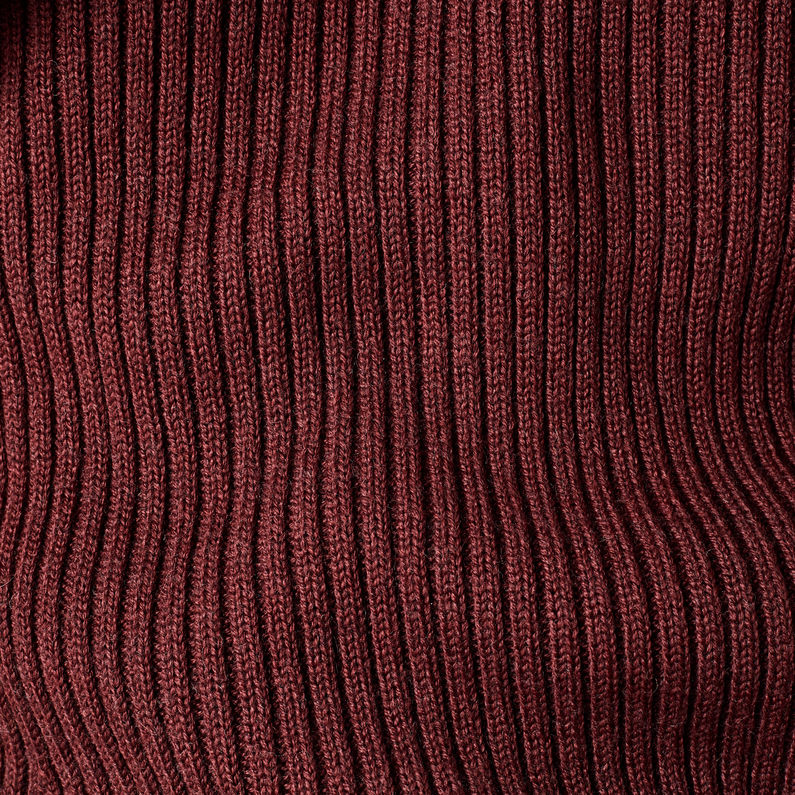 G-STAR® 3D Wool Biker Knitted Sweater Purple fabric shot