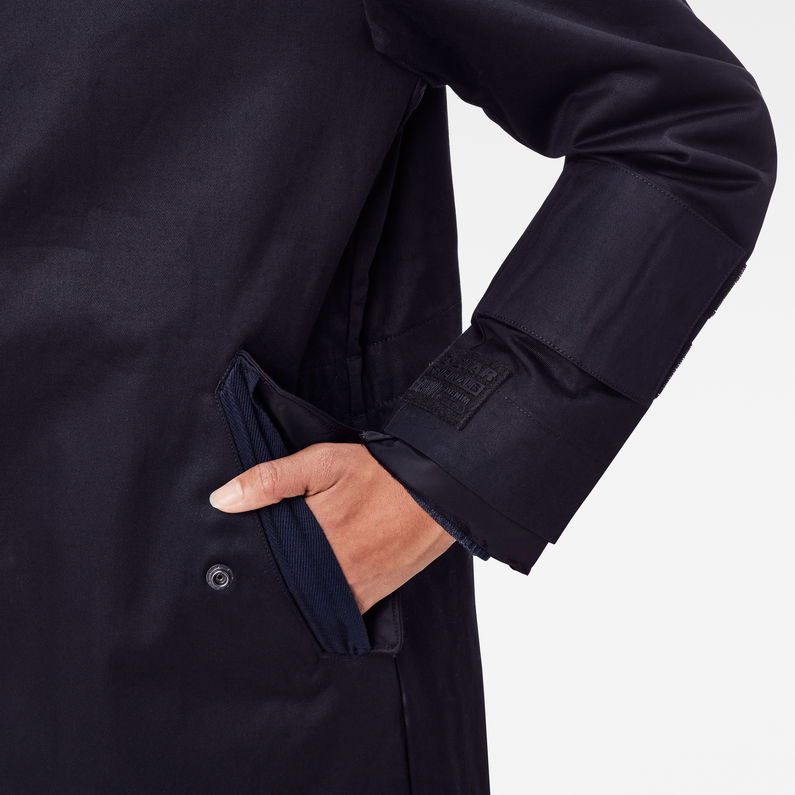 G-Star RAW® GSRR Long Parka Black detail shot