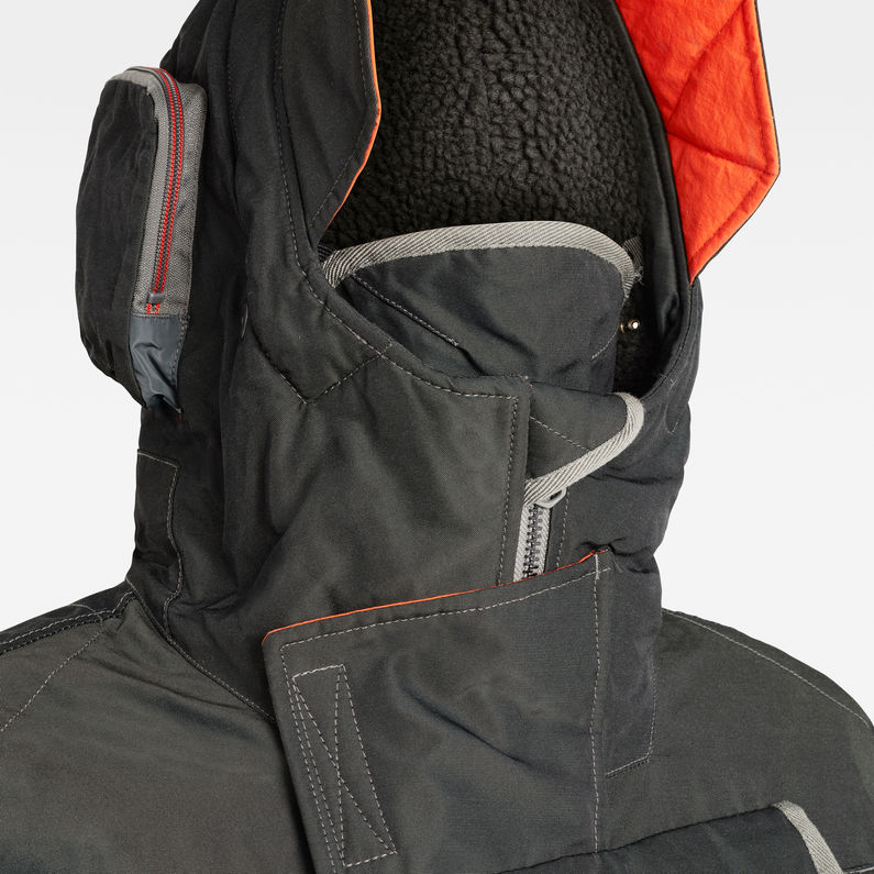 G-STAR® Parka E Luggage Gris detail shot