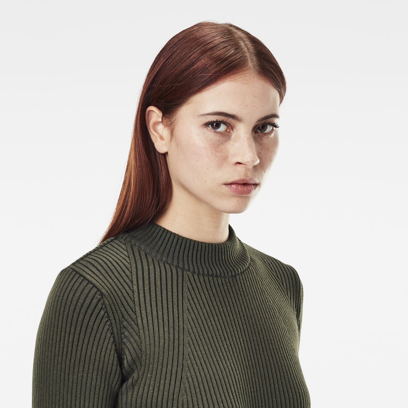 G-Star RAW® Plated Lynn Mock Slim Knitted Kleid Mehrfarbig