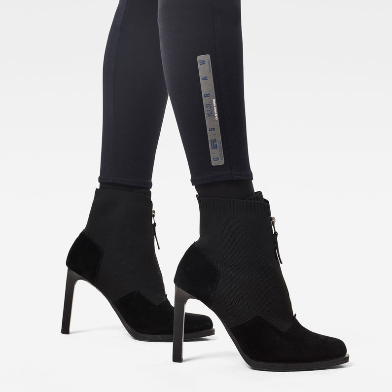 G-Star RAW® Legging Nostelle Indigo High Bleu foncé detail shot