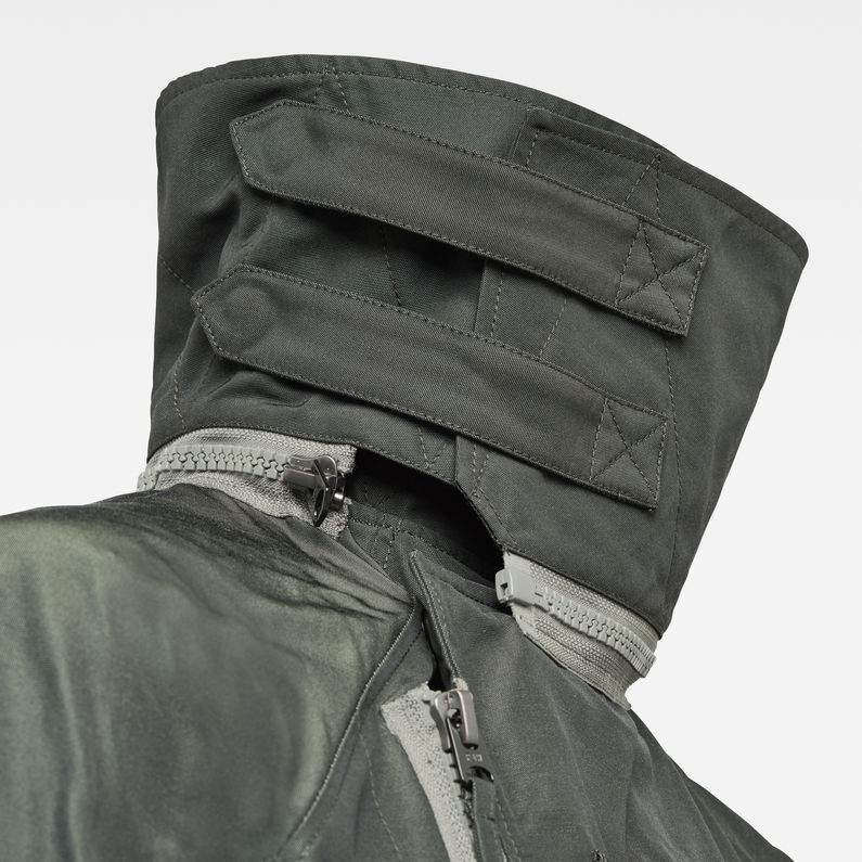 G-STAR® Chaqueta GSRR Flight Long Gris detail shot