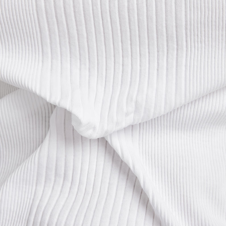 G-Star RAW® Débardeur Engineered Rib Blanc fabric shot