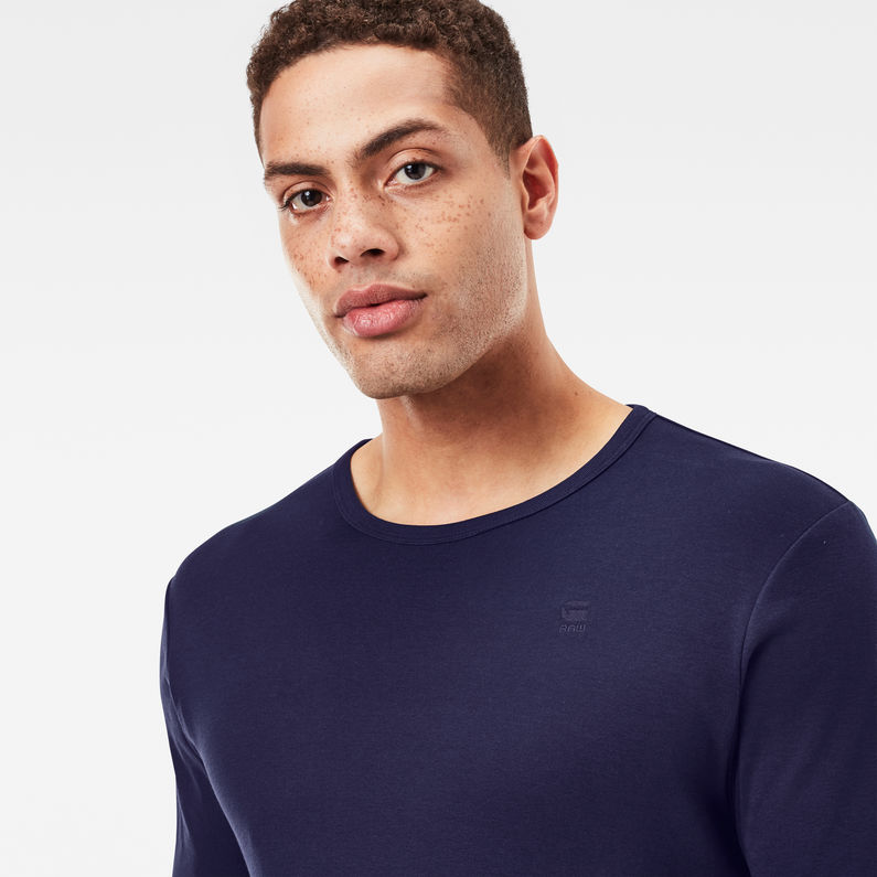G-Star RAW® Base T-Shirt 2-Pack Dark blue detail shot
