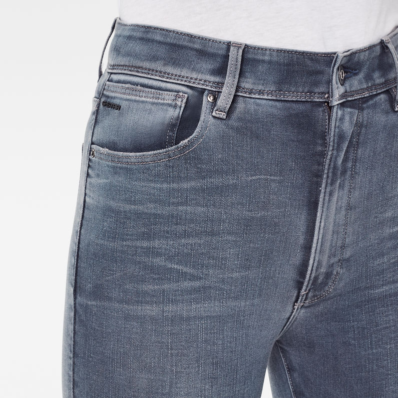 G-Star RAW® Kafey Ultra High Skinny Jeans Dunkelblau detail shot buckle
