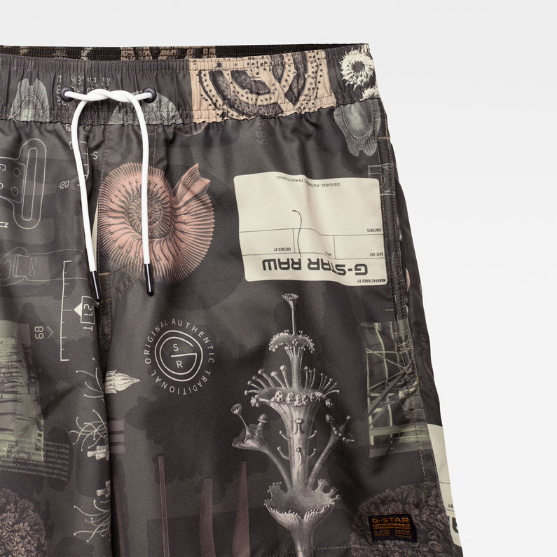 G-Star RAW® Dirik Zip All Over Printed Swimshorts Multi color detail shot