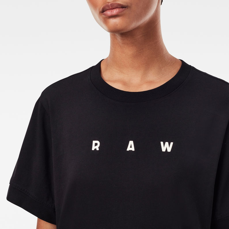 G-Star RAW® Raw. Graphic Slim T-Shirt Black detail shot