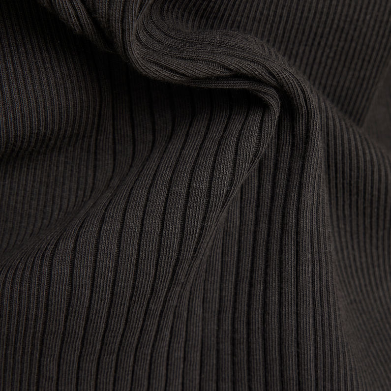 G-Star RAW® Engineered Rib Tanktop Zwart fabric shot