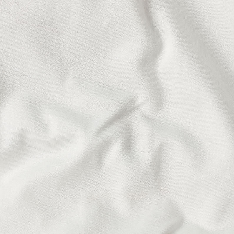 G-Star RAW® Haut Raw Applique GR Carnn Mock Blanc fabric shot