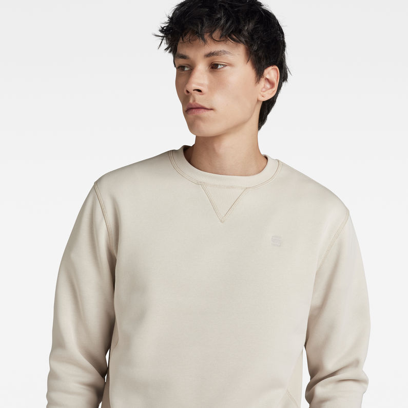 G-Star RAW® Premium Core Sweatshirt Beige detail shot