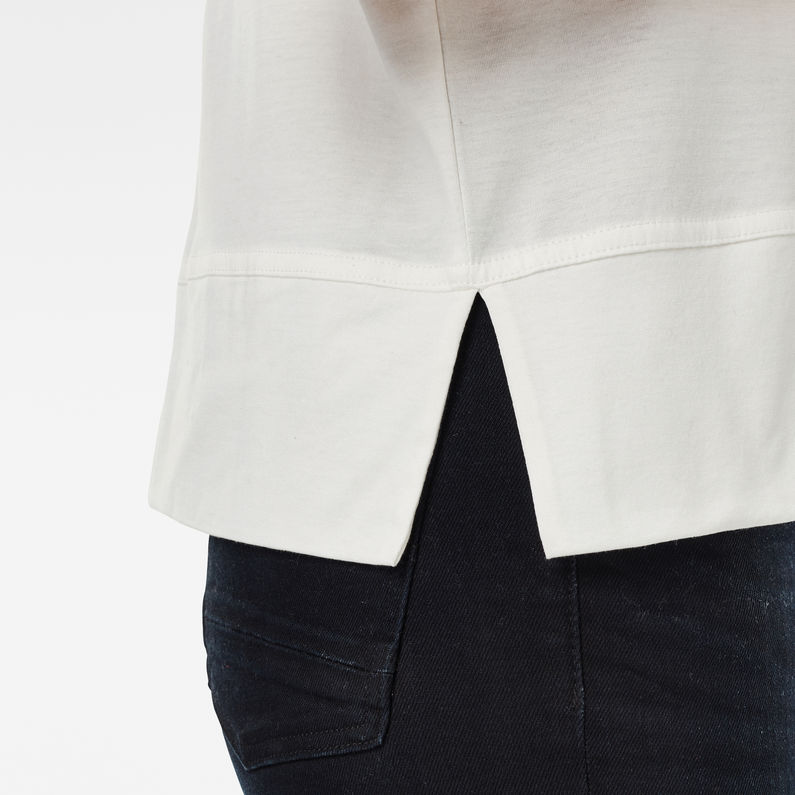 G-Star RAW® Raw Applique GR Carnn Mock Top White detail shot