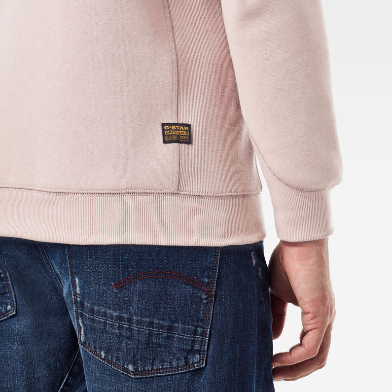 G-Star RAW® Premium Core Sweater Pink detail shot