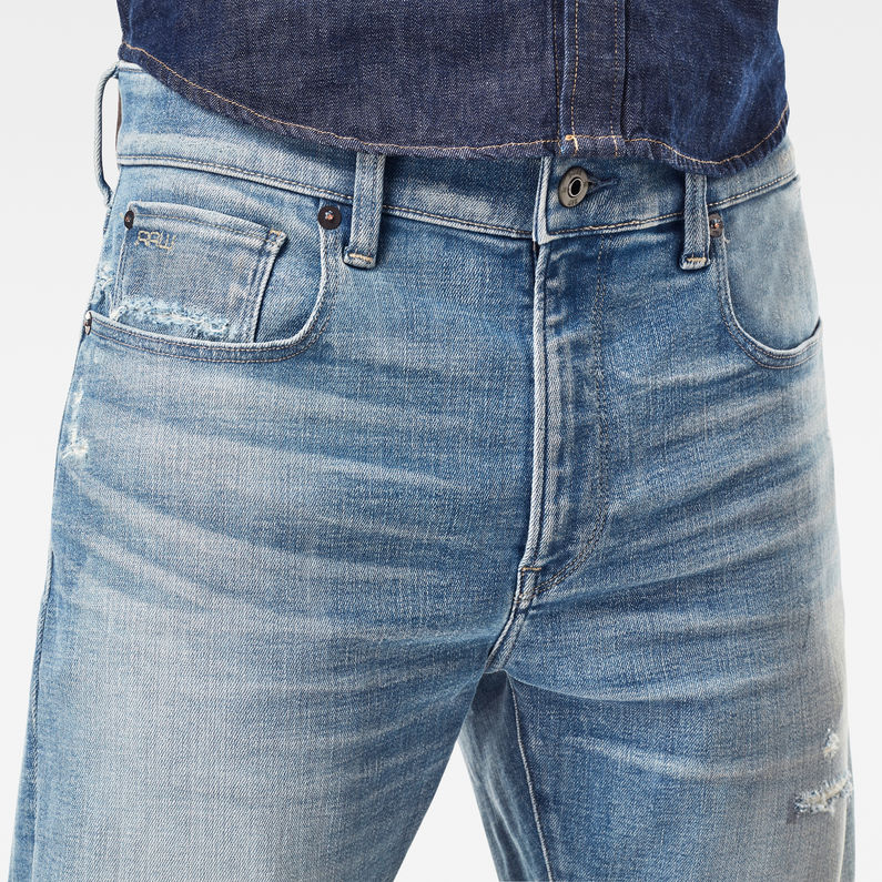 G-Star RAW® 3301 Slim Shorts Hellblau detail shot buckle