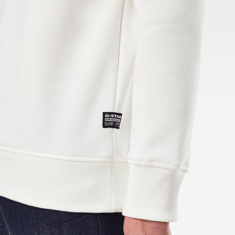 G-Star RAW® Sweat Raw Blanc detail shot