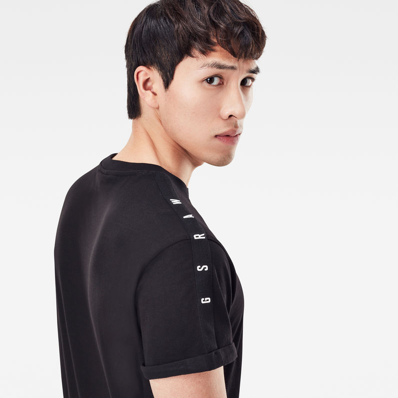 G-Star RAW® T-shirt Lash Tape Noir detail shot