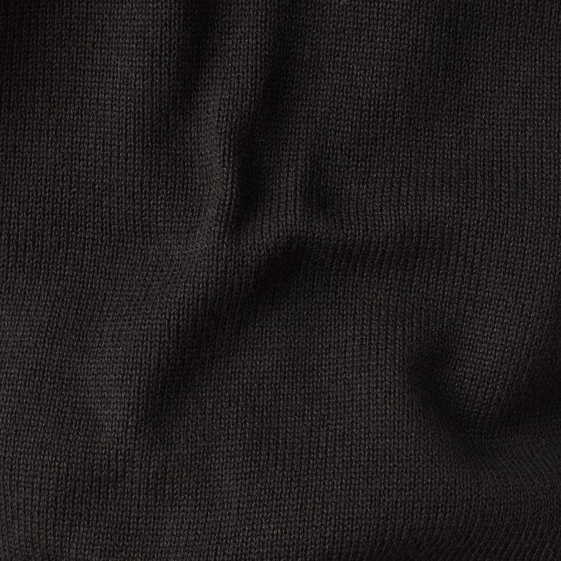 G-STAR® Raw Space Gr Boyfriend Knitted Sweater Black fabric shot