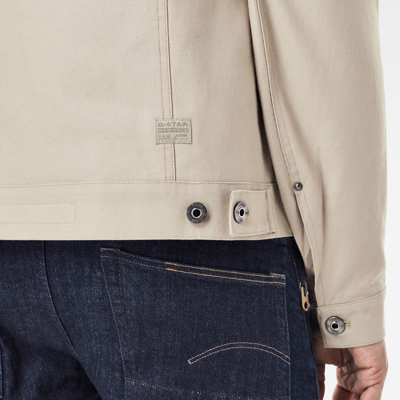 G-Star RAW® Trucker Jacket Beige detail shot