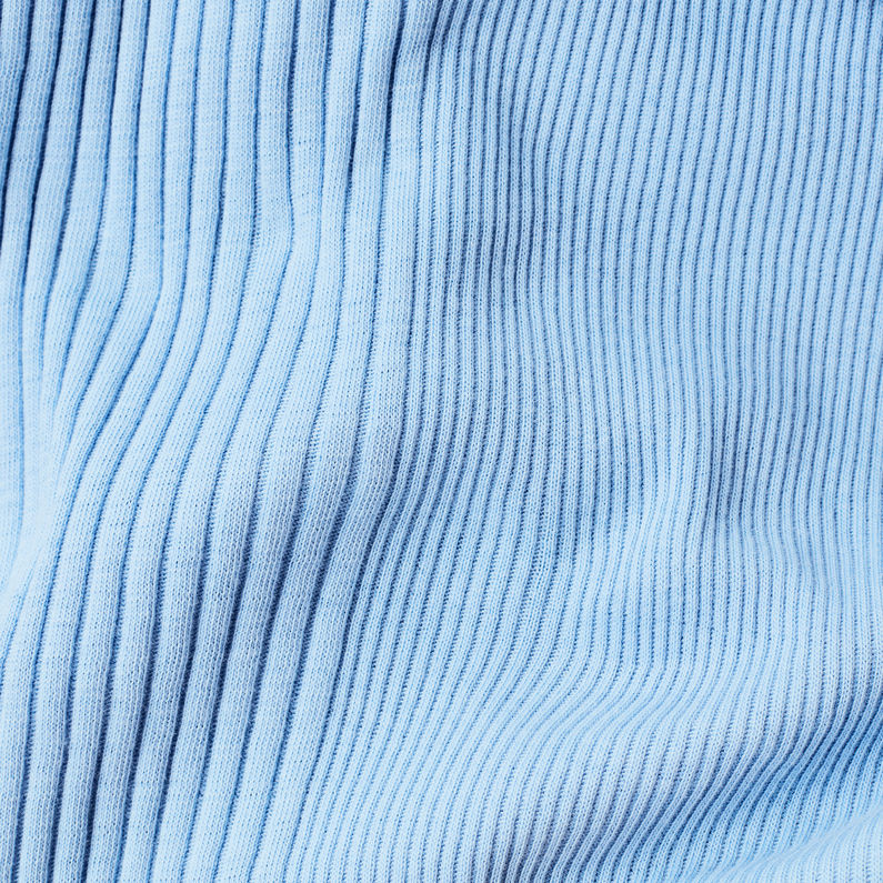 G-Star RAW® Engineered Rib Tanktop Mittelblau fabric shot