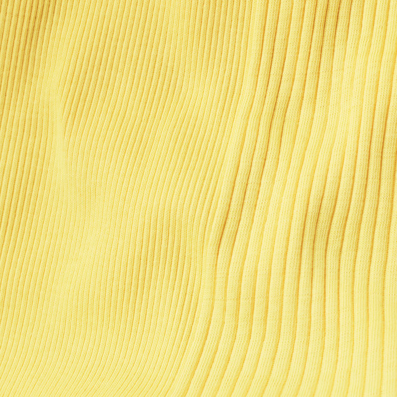 G-Star RAW® Engineered Rib Tanktop Yellow fabric shot