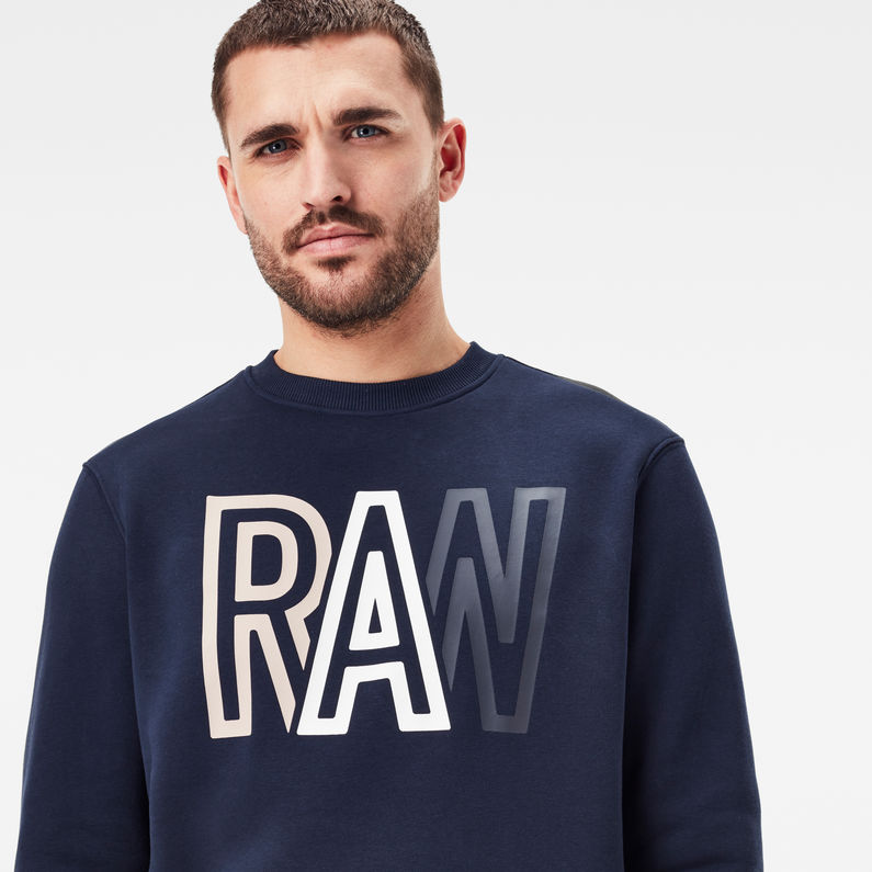 G-Star RAW® Raw Sweater Dark blue detail shot